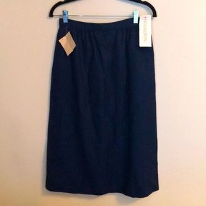 Pendleton Wool Pencil Skirt Navy Blue